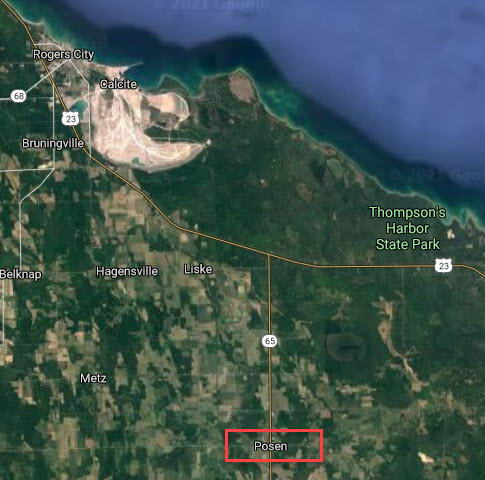 Posen Theater - Map To Posen (newer photo)